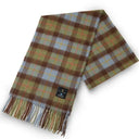 Ladies Textured Lambswool Scarf Chesnut Blue Gaelsong