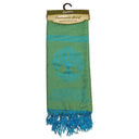 Silk & Cotton Irish Tree of Life Scarf Turquoise Gaelsong