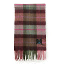 Scottish Check Lambswool Scarf Pink Green Gaelsong