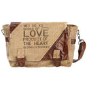 B40091-Seeds of Love Vintage Designed Leather Satchel On Gaelsong