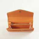 Ladies Handwoven Harris Tweed Wallet Orange Gaelsong