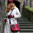 B40170 Handwoven Harris Tweed Tartan Shoulder Bag Gaelsong