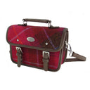B40233 DEEP PINK Colour Handwoven Harris Tweed Mini Satchel Gaelsong