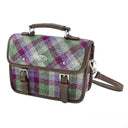 B40233 Handwoven Harris Tweed Mini Satchel Heather Gaelsong
