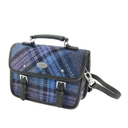 B40233BluePurp Handwoven Harris Tweed Mini Satchel Gaelsong