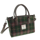 B40242 Small Harris Tweed Tote Dark Green Gaelsong
