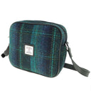 B40245 Harris Tweed Crossbody Bag - Turquoise Overcheck Gaelsong
