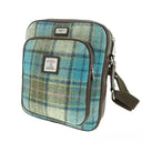 B40247 Handwoven Harris Tweed Travel Bag Turquoise Gaelsong
