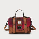 B40248 FUCHSIA Colour Handwoven Mini Harris Tweed Satchel Gaelsong
