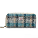 B40250 Handmade Harris Tweed Long Zip Purse Islander Gaelsong
