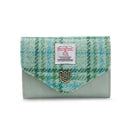 B40251 MINT TARTAN Colour Handwoven Small Women's Harris Tweed Wallet Gaelsong