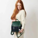 B40252 BLACKWATCH TARTAN Colour Ladies Harris Tweed Jura Backpack LifestyleGaelsong
