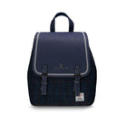 B40252 NAVY OVERCHECK Colour Ladies Harris Tweed Jura Backpack Gaelsong