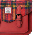 B40254 ROYAL STEWART Colour Handmade Harris Tweed Satchel Bags Closeup ViewGaelsong