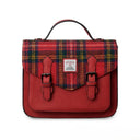 B40254 Handmade Harris Tweed Satchel Bag Royal Stewart Gaelsong
