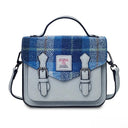 B40254 Handmade Harris Tweed Satchel Bag Blue Gaelsong

