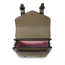 B40254 Handmade Harris Tweed Satchel Bag Chestnut Inside View Gaelsong
