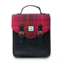 B40255 Ladies Handwoven Scottish Harris Tweed Backpack Fuchsia Gaelsong
