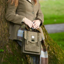 B40256 Authentic Harris Tweed Highland Backpack Chestnut Lifestyle Gaelsong

