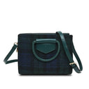 B40257 BLACKWATCH TARTAN Colour Handcrafted Harris Tweed Midi Tote Bag Gaelsong