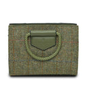 B40257 CHESTNUT HERRINGBONE Colour Handcrafted Harris Tweed Midi Tote Bag Gaelsong