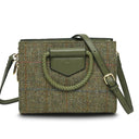 B40257 CHESTNUT HERRINGBONE Colour Handcrafted Harris Tweed Midi Tote Bag Gaelsong
