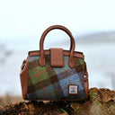 B40258 Authentic Harris Tweed Small Tote Bag Chestnut Blue Lifestyle Gaelsong
Blue Lifestyle