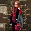 B40258 Authentic Harris Tweed Small Tote Bag Fuchsia Lifestyle  Gaelsong
