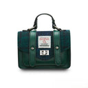 B40259 Genuine Harris Tweed Small Satchel Blackwatch Gaelsong
