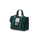 B40259 BLACK WATCH Colour Genuine Harris Tweed Small Satchel Side View Gaelsong
