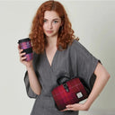 B40260 Handmade Harris Tweed Doctor Bag Fuchsia Lifestyle Gaelsong
