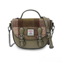 B40261 Handcrafted Harris Tweed Women's Satchel Purse Chestnut Gaelsong
