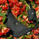 B40262 Scottish Handwoven Harris Tweed Shoulder Bag Black Herringbone Lifestyle Gaelsong
