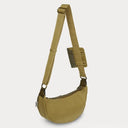 B40262 Scottish Handwoven Harris Tweed Shoulder Bag Chestnut Herringbone Back View Gaelsong
