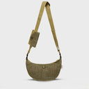 B40262 Scottish Handwoven Harris Tweed Shoulder Bag Chestnut Herringbone Gaelsong
