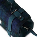 B40264 BLACK WATCH Handwoven Genuine Harris Tweed Satchel Bag Closeup Handle View Gaelsong
