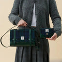 B40264 Handwoven Genuine Harris Tweed Satchel Bag Blackwatch Gaelsong
