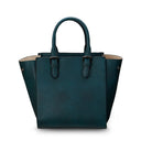 B40266 BLACKWATCH Colour Handcrafted Harris Tweed Callie Tote Bag Back Side View Gaelsong