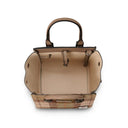 B40266 CHESTNUT Colour Handcrafted Harris Tweed Callie Tote Bag Inside View Gaelsong
