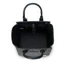 
B40266 MEDIUM GREY Colour Handcrafted Harris Tweed Callie Tote Bag Inside View Gaelsong