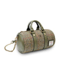 B40267 CHESNUT HERRINGBONE Colour Handwoven Harris Tweed Duffle Bag Gaelsong