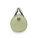 B40267 MINT Colour Handwoven Harris Tweed Duffle Bag Side View Gaelsong