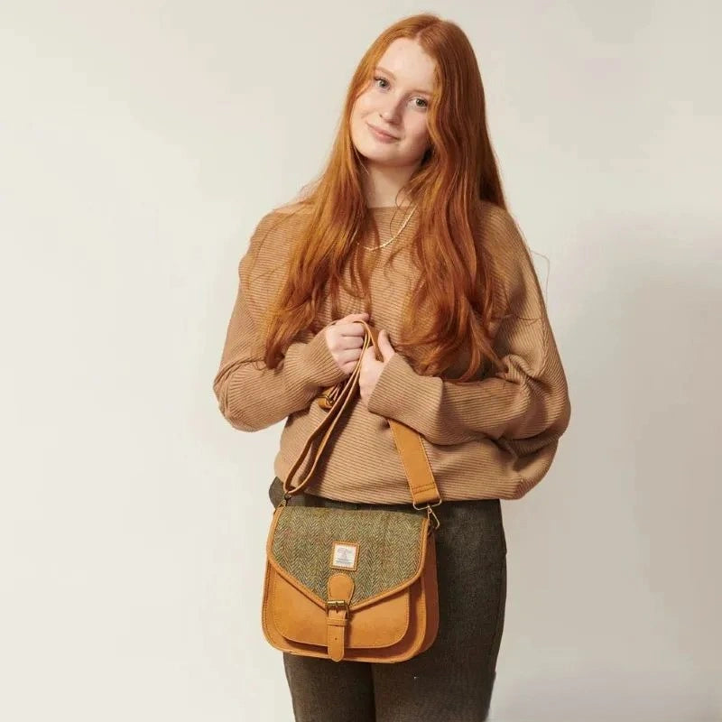 Handcrafted Harris Tweed Saddle Bag | Gaelsong – GaelSong