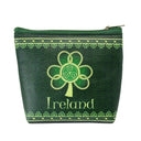 B40269 SHAMROCK Irish Style Zip Coin Purse Gaelsong
