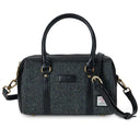 B40270 BLACK GREY HRB Colour Handmade Genuine Harris Tweed Duffle Bag- Medium Gaelsong
