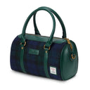 B40270 BLACKWATCH TARTAN Colour Handmade Genuine Harris Tweed Duffle Bag- Medium Side View Gaelsong
