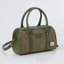 B40270 CHESTNUT HERRINGBONE Colour Handmade Genuine Harris Tweed Duffle Bag- Medium Gaelsong
