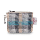 B40271 ISLANDER TARTAN Colour Handwoven Harris Tweed Zip Card Wallet Gaelsong
