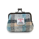 B40272 ISLANDER TARTAN Colour Handwoven Harris Tweed Zip Card Wallet Gaelsong
