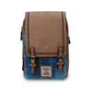 B40273 BLUE TARTAN Colour Handmade Ladies Harris Tweed Crossbody Bag- Mini Gaelsong
